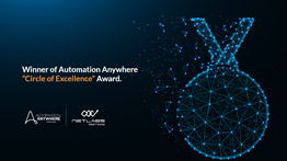 Winner of Automation Anywhere "Circle of Excellence" award